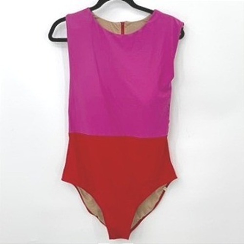 Summersalt The Surf Swimsuit Women 14 Colorblock Resort Summer Beach Pool Chic